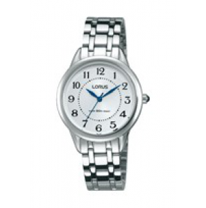 Lorus dames staal bracelet wit 50m WR - 3150138