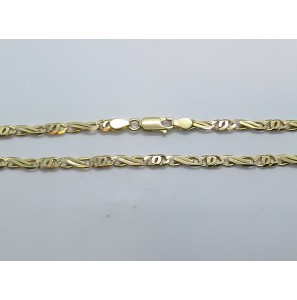 Goud collier valkoog fant 4 mm 53 cm - 3150266