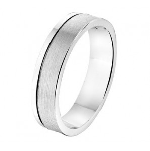 Zilveren vriendsschapsring  A306 mat/glans - 3150674