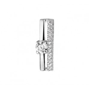 Zilver hanger met zirconia's - 3150798