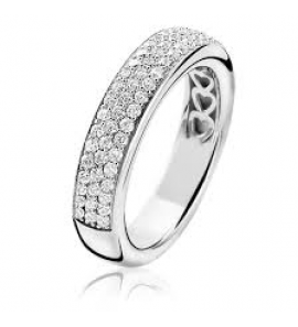 ZINZI zilveren ring met pavÚ zirconia 5 mm maat 54 - 3150842