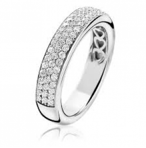 ZINZI zilveren ring met pavÚ zirconia 5 mm maat 54 - 3150842