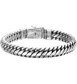 Zilver oxi armband 10 mm 21 cm - 3150834