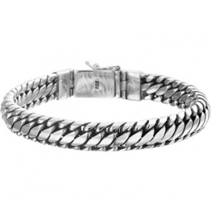 Zilver oxi armband 10 mm 21 cm - 3150834