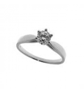 Witgouden damesring met zirconia - 3150912