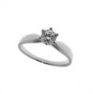 Witgouden damesring met zirconia - 3150912