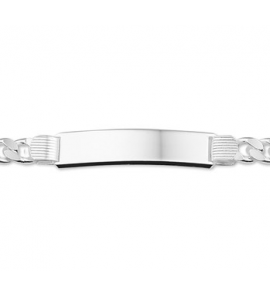 Zilveren plaatarmbnd 21cm gourmetschakel - 3151111