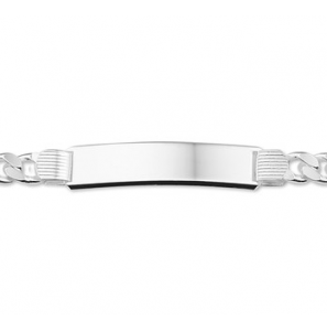 Zilveren plaatarmbnd 21cm gourmetschakel - 3151111