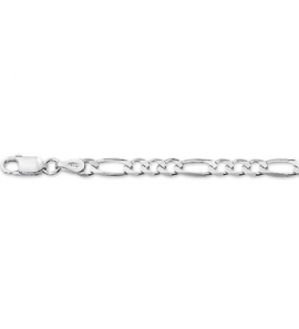 Zilver armband figaro 4.0 mm 19 cm - 3151297