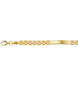 Goud graveerarmband panter 4,5 mm - 3151399