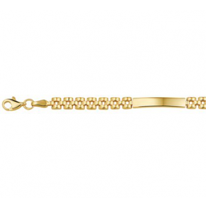 Goud graveerarmband panter 4,5 mm - 3151399