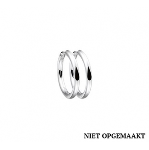 Zilveren klapcreolen RH 2 x 20 mm - 3160385