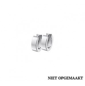 Zilveren klapcreolen vlak RH 4 x 12,5 mm - 3160391