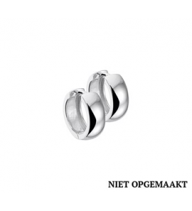 Zilveren klapcreolen bol RH 5 x 15 mm - 3160397