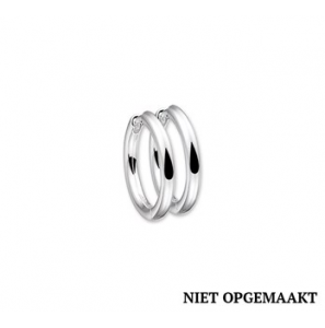 Zilveren klapcreolen RH 2,5 x 20 mm - 3160386