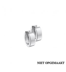 Zilveren klapcreolen vlak RH 4 x 15 mm - 3160392