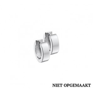 Zilveren klapcreolen vlak RH 4 x 15 mm - 3160392