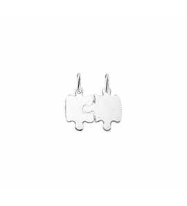 Zilveren graveerplaat RH 19,5x15,5 mm breekplaatje puzzel - 3160423