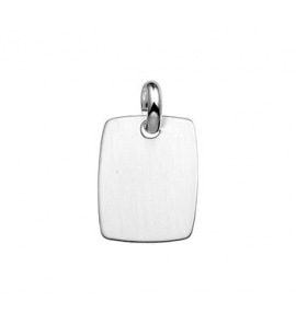 Zilveren graveerplaat RH rechthoek 19,5x25,5 mm - 3160444