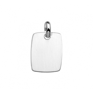 Zilveren graveerplaat RH rechthoek 19,5x25,5 mm - 3160444