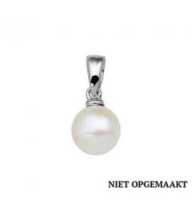 Zilveren hanger RH met zoetwaterparel 7,5 mm - 3160599