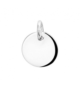 Zilveren graveerplaat RH rond 12,5 mm - 3180457