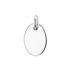 Zilveren graveerplaat RH ovaal 10x14 mm - 3180458