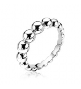 Zinzi zilveren ring bolletjes aflopend maat 54 - 3180514