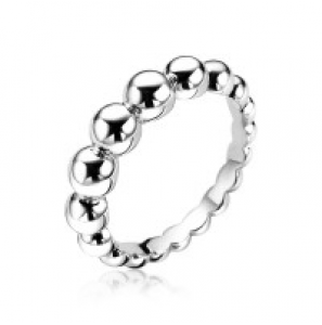 Zinzi zilveren ring bolletjes aflopend maat 54 - 3180514