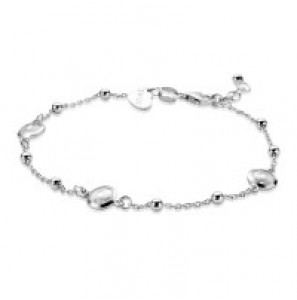 ZINZI zlv. fant. armband met 3 x ronde zirconia 18,5-21 cm - 3180527