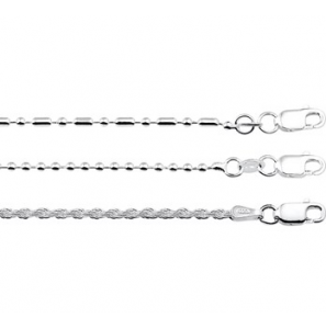Zilveren enkelbandje fantasie 24-26 cm - 3180736