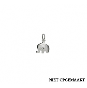 Zilver RH hanger/bedel olifant mat/glans - 3160658