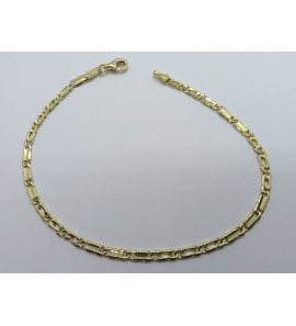 Gouden armband 2,5 mm valkenoog dicht 19 cm - 3180953