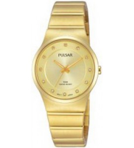 Pulsar dames double bracelet champagne swarowski 50m - 3151558