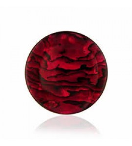 MY iMenso "abalone in red resin" 33 mm insignia - 3181151