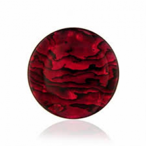 MY iMenso "abalone in red resin" 33 mm insignia - 3181151