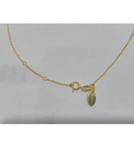 Imotional anker collier geel verguld 36-38 cm - 3181395