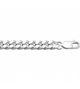 Zilver armband gourmet 7.5 mm 21 cm - 3151654