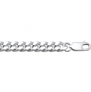 Zilver armband gourmet 7.5 mm 21 cm - 3151654