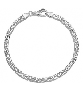 Zilver armband koningsschakel VK 4 mm 21 cm - 3151656