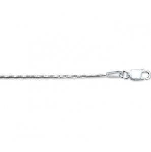 Zilver slangcollier 0,7mm vierkant 42 cm - 3151687