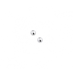 Zilveren oorknop RH bol 4 mm - 3181638