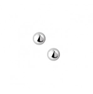 Zilveren oorknop RH half-bol 8 mm - 3181641