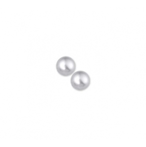 Zilveren oorknop RH met zoetwater parel  8 mm - 3181644
