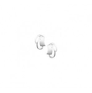 Zilveren oorknop RH mat/glans - 3181648