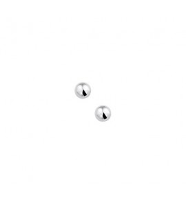 Zilveren oorknop RH bol 5 mm - 3181639