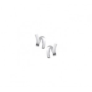Zilveren oorknop RH mat/glans - 3181649