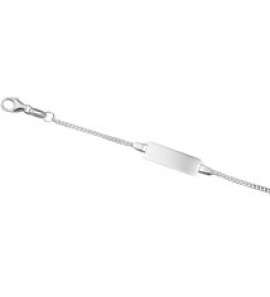 Zilveren plaatarmband gourmet 9-11 cm - 3181674