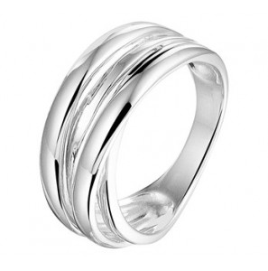 Zilver RH dames ring  glans mt 17.75 - 3181932