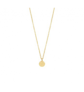 Goud collier anker 0.9 mm met hanger 41+2+2 cm - 3181940
